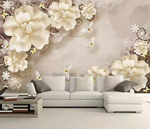 Wallpaper Pearl Flower Wall Mural Nordic-le-home-chic.myshopify.com-WALLPAPER