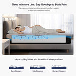 Grey Memory Foam Mattress, 10 Inch in a Box with Detachable Cover-le-home-chic.myshopify.com-MATTRESS