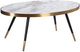 Nordic Marble Gold Plated Stainless Steel Oval Coffee Table-le-home-chic.myshopify.com-COFFEE TABLE