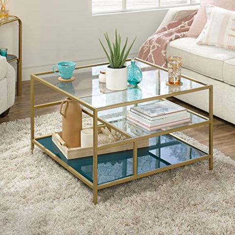 Coral Cape Coffee Table, Satin Gold-le-home-chic.myshopify.com-COFFEE TABLE