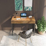 Computer Small Desk, 40 inches with 2 Storage Drawers-le-home-chic.myshopify.com-COMPUTER DESK
