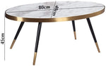 Nordic Marble Gold Plated Stainless Steel Oval Coffee Table-le-home-chic.myshopify.com-COFFEE TABLE