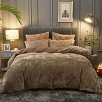 Velvet Duvet 3pcs Ultra Soft Plush Comforter Cover Set-le-home-chic.myshopify.com-COMFORTER SET