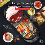 Indoor Multifunctional Grill/Pot with Divider - Capacity for 6 People-le-home-chic.myshopify.com-COOKWARE