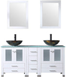 60Inch White Bathroom Vanity with Sink Combo-le-home-chic.myshopify.com-BATHROOM VANITY SET