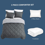 Reversible Comforter Set -Lightweight Down Alternative Duvet Insert-le-home-chic.myshopify.com-COMFORTER SET