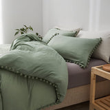 3 Piece Duvet Cover Set Queen Size Green Bedding Sets Super Soft-le-home-chic.myshopify.com-BEDDING SET