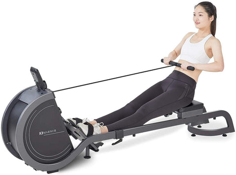 Magnetic Rowing Machine Double Track Rower, 16 Levels-le-home-chic.myshopify.com-ROWING MACHINE