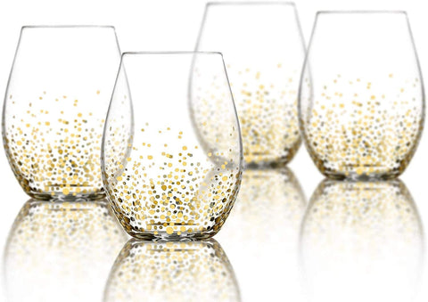 Wine Glass - Stemless Wine Glass Set of 4 - Wine Gl-le-home-chic.myshopify.com-GLASSWARE