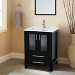24" Bathroom Vanity with Ceramic Undermount Vessel Sink Combo-le-home-chic.myshopify.com-BATHROOM VANITY SET