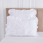 5 Piece Comforter Set Microfiber Pinch Pleat Scallop Fringe-le-home-chic.myshopify.com-COMFORTER SET