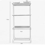 3-Tier Collapsible Rolling Dryer Clothes Hanger-le-home-chic.myshopify.com-DRYING RACK