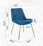 Modern Dining Room Chair with Metal Leg and Wide Seat-le-home-chic.myshopify.com-ACCENT CHAIR