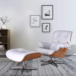 Mid Century Lounge Chair Indoor Recliner w/Ottoman-le-home-chic.myshopify.com-ACCENT CHAIR