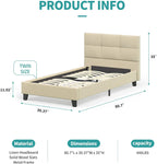 Upholstered Platform Beds Frames - No Box Spring Needed-le-home-chic.myshopify.com-BED