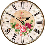14 Inch Flower Art Hanging Clock-Silent Non-Ticking Battery Operated-le-home-chic.myshopify.com-CLOCKS