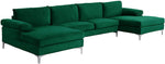 Modern Large Velvet Fabric U-Shape Sectional Sofa-le-home-chic.myshopify.com-SECTIONAL SOFA