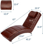 Electric Massage Recliner Chair - Leather Chaise Lounge Indoor Chair-le-home-chic.myshopify.com-ACCENT CHAIR
