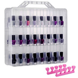 Portable Nail Polish Clear Organizer for 48 Bottles-le-home-chic.myshopify.com-MAKE UP ORGANIZERS