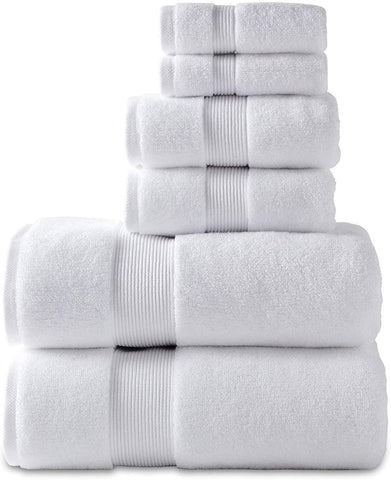 6 Piece Towels Set, 100% Cotton, Zero Twist, Premium Hotel & Spa Quality-le-home-chic.myshopify.com-TOWELS