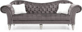 French Glam Velvet Sofa, Black-le-home-chic.myshopify.com-SOFA