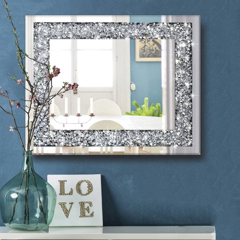 Rectangle Sparkling Decorative Wall Mirror for Home-le-home-chic.myshopify.com-MIRRORS