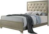 6-Piece Champagne Finish with Upholstered King Size Bedroom Set-le-home-chic.myshopify.com-BEDROOM SET