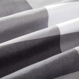 Gray White Plaid Reversible Print Bedding Cover Sets-le-home-chic.myshopify.com-DUVET SET