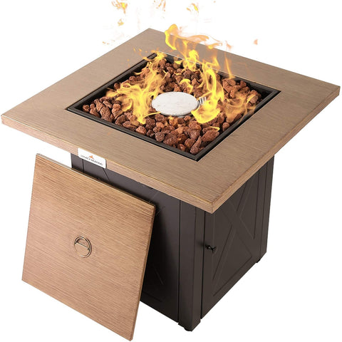 28 Inch Outdoor Gas Propane Fire Pit Table 50000BTU-le-home-chic.myshopify.com-LE HOME CHIC