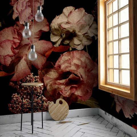 Flower Wall Mural Blossom Wallpaper-le-home-chic.myshopify.com-WALLPAPER