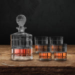 5-piece Crystal Whiskey Drinkware Barware Set-le-home-chic.myshopify.com-DECANTER