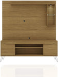 63 Inch Modern 7 Shelves Entertainment Center with Round LED Light-le-home-chic.myshopify.com-FLOATING TV STAND