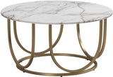 White Marble/Gold Coffee Table-le-home-chic.myshopify.com-COFFEE TABLE