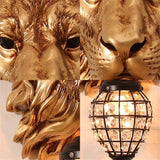 Lion Head Wall Sconce - Gold Luxury Fixtures-le-home-chic.myshopify.com-LION WALL SCONE