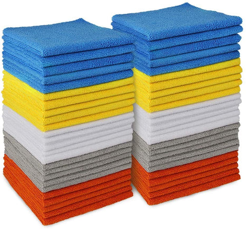 Microfiber Cleaning Cloths-50PK, All-Purpose Softer Highly Absorbent-le-home-chic.myshopify.com-TOWELS