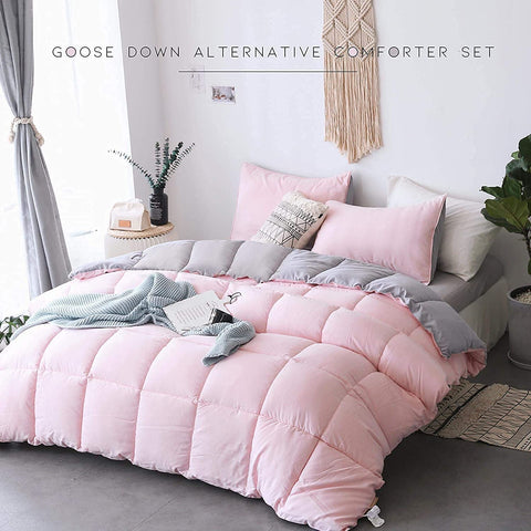 All Season Down Alternative Quilted Comforter Set with Sham(s)-le-home-chic.myshopify.com-COMFORTER SET