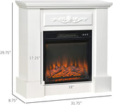 32" Freestanding Electric Fireplace Heater with LED Log Flame-le-home-chic.myshopify.com-FIREPLACE