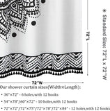 Boho Mandala Stall Shower Curtain- Tassel Retro Ethnic-le-home-chic.myshopify.com-SHOWER CURTAIN