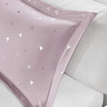 Girls Bedroom Décor, Full/Queen, Zoey Triangle Purple/Silver-le-home-chic.myshopify.com-COMFORTER SET