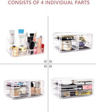 Makeup Organizer 4 Pieces Acrylic Storage Display-le-home-chic.myshopify.com-MAKE UP ORGANIZERS