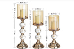 Candle Holder, Pillar Candlestick Holders for Set of 3-le-home-chic.myshopify.com-CANDLE SET