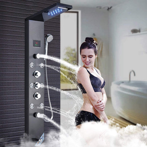 Shower Panel Shower Tower System Wall Mounted Rainfall-le-home-chic.myshopify.com-SHOWERHEADS