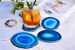 4pcs Sky Blue Dyed Natural Agate Coasters Crystal Stone Slices-le-home-chic.myshopify.com-COASTERS