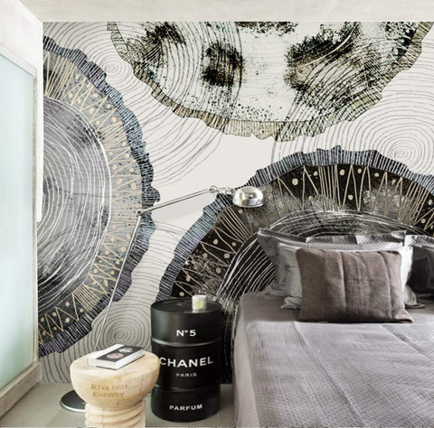 Wallpaper Dark Abstract Wall Mural-le-home-chic.myshopify.com-WALLPAPER