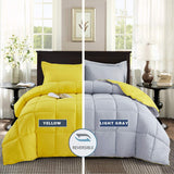 3-Piece Yellow Reversible Down Alternative Comforter Set Queen-le-home-chic.myshopify.com-COMFORTER SET