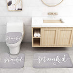 4 Pcs Get Naked Shower Curtain Set with Non-Slip Rug-le-home-chic.myshopify.com-CURTAINS