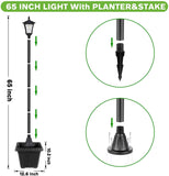 Solar Lamp Post Light Outdoor, 65 Inch Vintage Street Light Waterproof-le-home-chic.myshopify.com-OUTDOOR LIGHTS