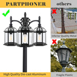 3-Head Outdoor Lamp Post Light Birdcage, Waterproof Outside-le-home-chic.myshopify.com-OUTDOOR LIGHTS