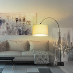 Arc Floor Lamp with Unique Hanging Drum Shade for Living Room-le-home-chic.myshopify.com-FLOOR LAMP