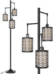 3-Light Floor Lamp for Living Room, Metal Outer Shade Frame-le-home-chic.myshopify.com-FLOOR LAMP
